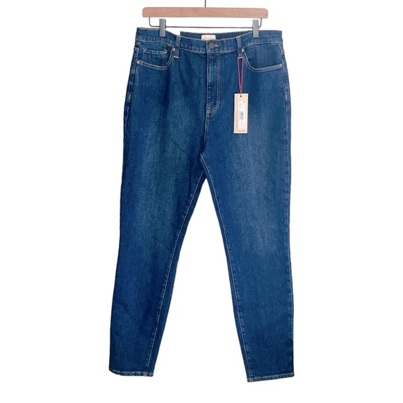 Alice + Olivia Good High Rise Skinny Jeans Love Train Wash Size 32 NWT - Picture 1 of 15